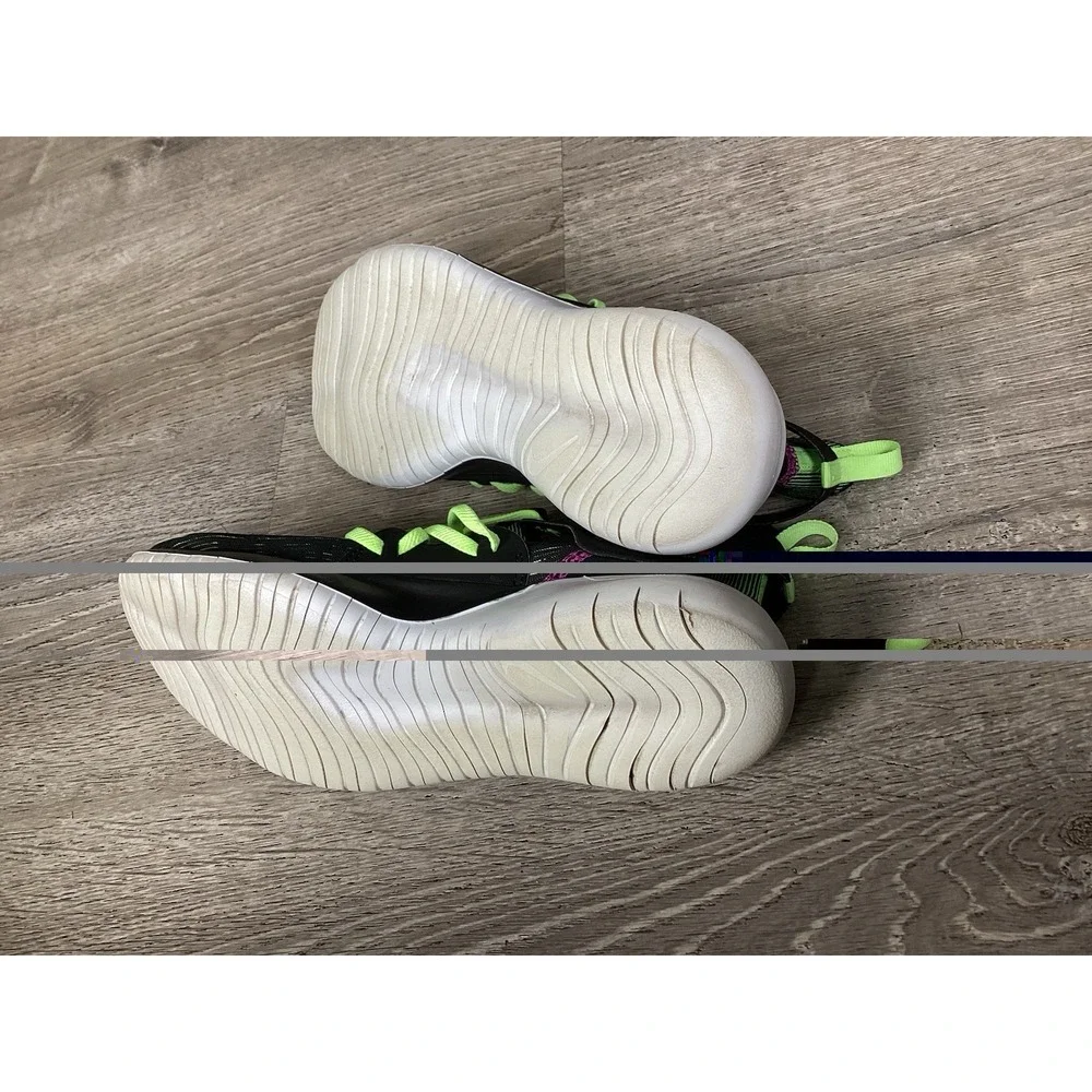 Nike Flex Contact 3 Black Volt Glow Mens Size 10 Shoes Sneakers Running
